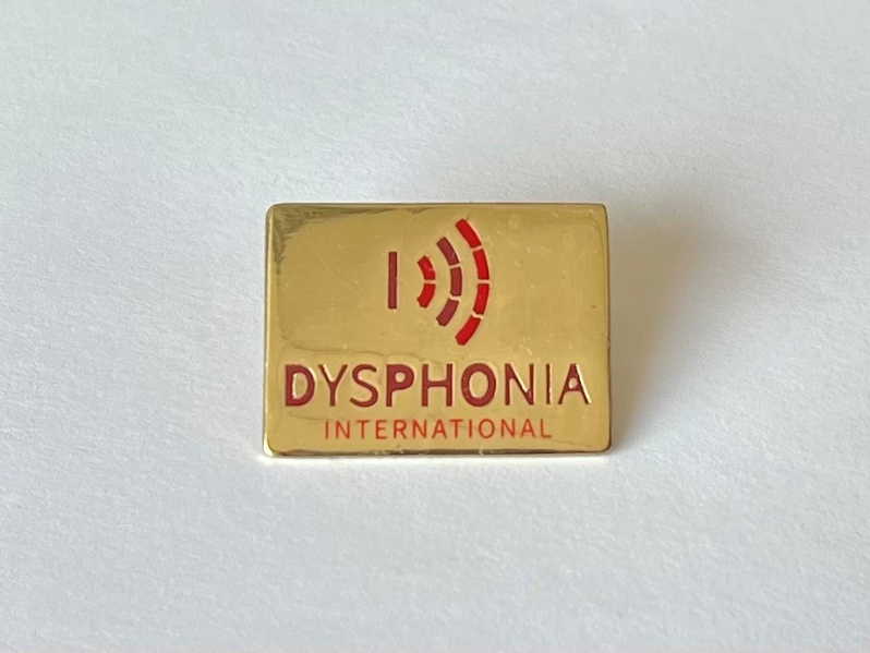 Dysphonia International Detailed Lapel Pin